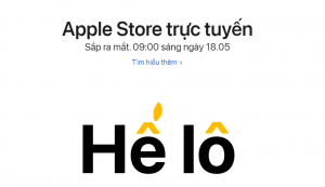 ra mat apple truc tuyen Viet Nam