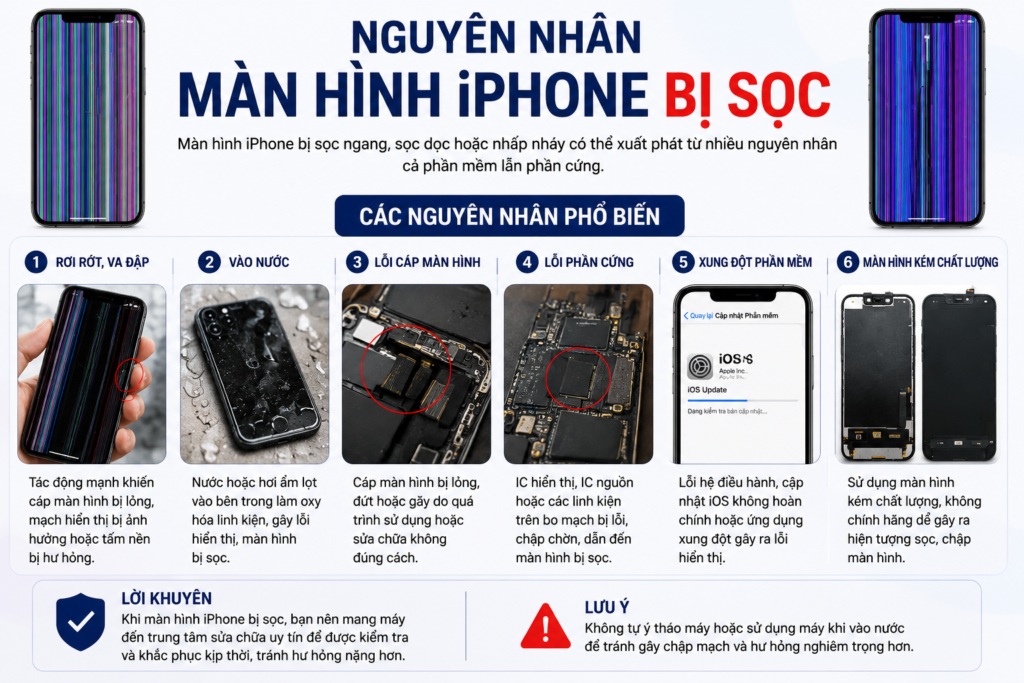 Màn hình iPhone Bị Sọc Có Sửa Được Không? Nguyên Nhân Và Cách Khắc Phục 2026 2 nguyen nhan bi soc man