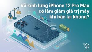 Vỡ kính lưng iPhone 12 Pro Max có làm giảm giá trị máy khi bán lại không? | Tâm Đức Mobile
